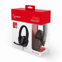 Miniatura 2 de AURICULARES GEMBIRD NEGRO MICROFONO CONTROL VOL ALAMBRICO