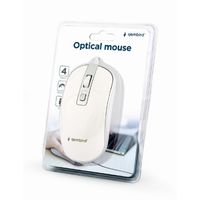 Miniatura 4 de RATON GEMBIRD WIRED OPTICAL MOUSE USB WHITE SILVER