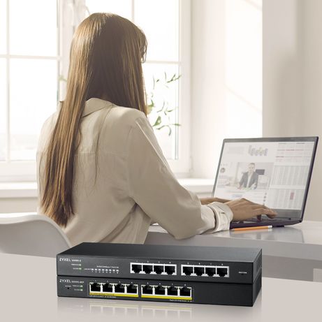ZyXEL GS1915-8EP Smart Switch 8xGbE PoE 60W Nebula - Imagen 9 de 9 ZyXEL GS1915-8EP Smart Switch 8xGbE PoE 60W Nebula - Imagen 9 de 9