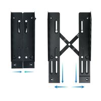 Miniatura 4 de SOPORTE METALICO CPU TOOQ 160/300MM ANCHO MAX.25KG DE SUELO C/RUEDAS
