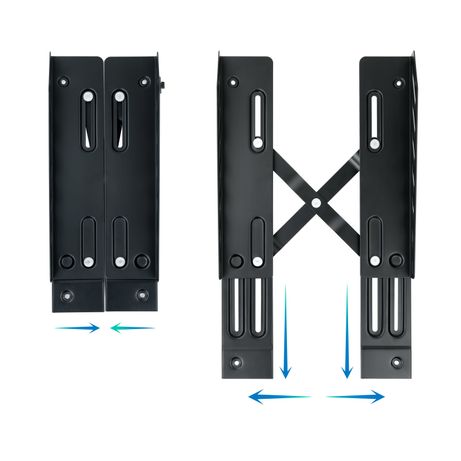 SOPORTE METALICO CPU TOOQ 160/300MM ANCHO MAX.25KG DE SUELO C/RUEDAS - Imagen 4 de 10 SOPORTE METALICO CPU TOOQ 160/300MM ANCHO MAX.25KG DE SUELO C/RUEDAS - Imagen 4 de 10