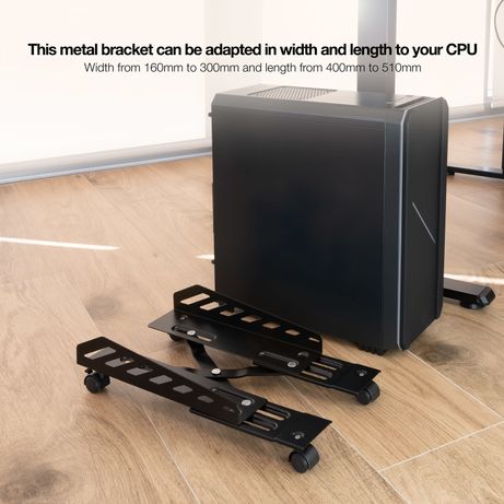 SOPORTE METALICO CPU TOOQ 160/300MM ANCHO MAX.25KG DE SUELO C/RUEDAS - Imagen 7 de 10 SOPORTE METALICO CPU TOOQ 160/300MM ANCHO MAX.25KG DE SUELO C/RUEDAS - Imagen 7 de 10