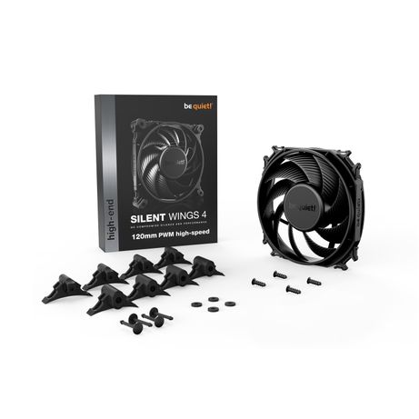 VENTILADOR BE QUIET PURE WINGS 4 120MM NEGRO PWM HIGH-SPEED - Imagen 5 de 6 VENTILADOR BE QUIET PURE WINGS 4 120MM NEGRO PWM HIGH-SPEED - Imagen 5 de 6
