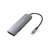Miniatura 1 de ADAPTADOR USB-C  6EN1 CONCEPTRONIC DONN11 HDMI USB-C USB 3.0 LECTOR SD