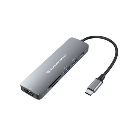 ADAPTADOR USB-C 6EN1 CONCEPTRONIC DONN11 HDMI USB-C USB 3.0 LECTOR SD - Imagen 2 de 3 ADAPTADOR USB-C 6EN1 CONCEPTRONIC DONN11 HDMI USB-C USB 3.0 LECTOR SD - Imagen 2 de 3