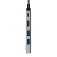 Miniatura 4 de AISENS USB-C dock 5 en 1, USB-C a 1xHDMI, 1xRJ45, 2xUSB, 1xPD, Gris, 15 cm
