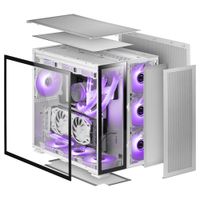 Miniatura 3 de MARS GAMING  MC-NOVA Torre Gaming Custom XXL E-ATX Aluminio Aeroespacial Doble Ventana Completa Cristal Templado Estructura Doble Cámara USB-C  Alumin