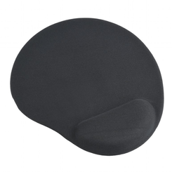 GEMBIRD ALFOMBRILLA DE GEL PARA RATON CON SOPORTE PARA MUNECA, NEGRO