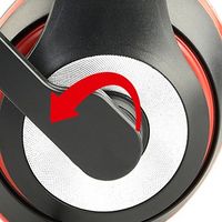 Miniatura 4 de AURICULARES ESTEREO GEMBIRD COLOR NEGRO CON ARO ROJO