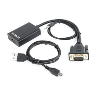 Miniatura 1 de ADAPTADOR GEMBIRD VGA A HDMI 0,15M CON AUDIO 3.5MM