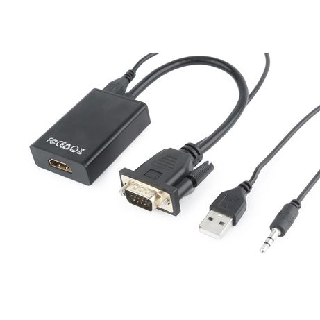 ADAPTADOR GEMBIRD VGA A HDMI 0,15M CON AUDIO 3.5MM - Imagen 4 de 5 ADAPTADOR GEMBIRD VGA A HDMI 0,15M CON AUDIO 3.5MM - Imagen 4 de 5