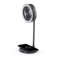 Miniatura 4 de VENTILADOR DE SOBREMESA CON LAMPARA Y CARGADOR INALAMBRICO