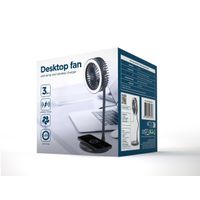 Miniatura 5 de VENTILADOR DE SOBREMESA CON LAMPARA Y CARGADOR INALAMBRICO