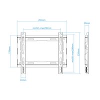 Miniatura 4 de Tooq Soporte pared LP1043F-B pantallas 23-43