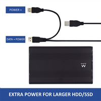 Miniatura 5 de CAJA EXTERNA HDD 2.5" EMINENT-EWENT ALUMINIO SATA USB 2.0 NEGRO