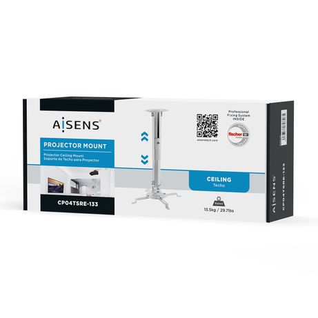AISENS SOPORTE TECHO UNIVERSAL GIRATORIO INCLINABLE EXTENSIBLE PROYECTOR 13.5KG - Imagen 7 de 8 AISENS SOPORTE TECHO UNIVERSAL GIRATORIO INCLINABLE EXTENSIBLE PROYECTOR 13.5KG - Imagen 7 de 8
