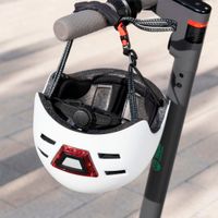 Miniatura 3 de CASCO YOUIN CON LED FRONTAL Y TRASERO BLANCO (TALLA L)