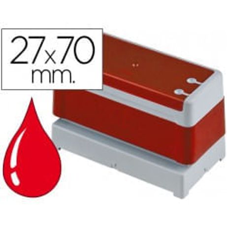 SELLO TINTA STAMP RED 27 X 70 MM UNITARIO PR2770R - Imagen 1 de 1 SELLO TINTA STAMP RED 27 X 70 MM UNITARIO PR2770R - Imagen 1 de 1