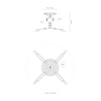 Miniatura 5 de AISENS - SOPORTE UNIVERSAL GIRATORIO, INCLINABLE DE TECHO PARA PROYECT