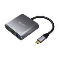 Miniatura 1 de AISENS - CONVERSOR USB-C A HDMI/USB-C/TIPO A USB 3.0, 3 EN 1, GRIS, 15