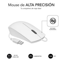 Miniatura 6 de TECLADO Y RATON SUBBLIM SILENCIOSO USB BLANCO