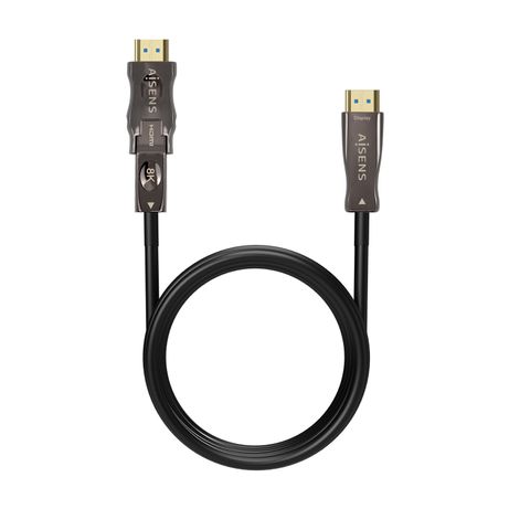 AISENS Cable Hdmi V2.1 AOC Desmontable Ultra Alta Velocidad / Hec 8K@60Hz 4K@120Hz 4:4:4 48Gbps, A/M-D/A/M, Negro, 15M - Imagen 3 de 6 AISENS Cable Hdmi V2.1 AOC Desmontable Ultra Alta Velocidad / Hec 8K@60Hz 4K@120Hz 4:4:4 48Gbps, A/M-D/A/M, Negro, 15M - Imagen 3 de 6