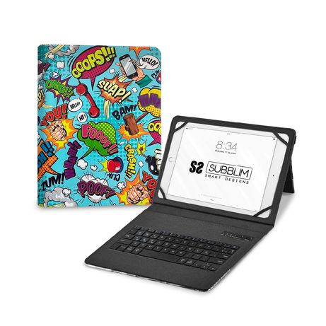 FUNDA Y TECLADO 9.6´´ SUBBLIM TRENDY COMIC - Imagen 2 de 7 FUNDA Y TECLADO 9.6´´ SUBBLIM TRENDY COMIC - Imagen 2 de 7
