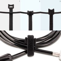 Miniatura 6 de 6in Hook and Loop Cable Ties 50pk