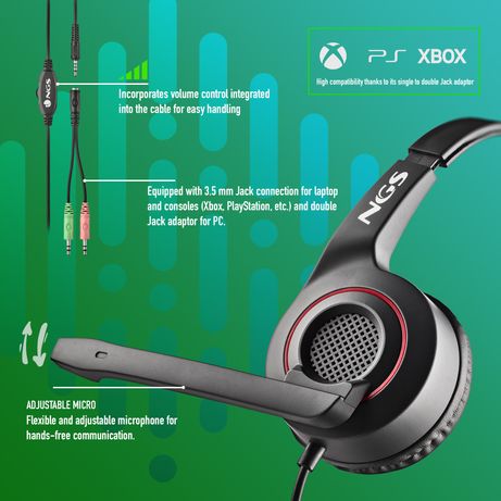 AURICULARES C/MICROFONO NGS MSX10PRO JACK-3.5MM NEGRO - Imagen 7 de 9 AURICULARES C/MICROFONO NGS MSX10PRO JACK-3.5MM NEGRO - Imagen 7 de 9