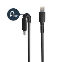 Miniatura 3 de CABLE DE 1M USB A LIGHTNING CERTIFICADO MFI APPLE NEG RO