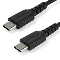 Miniatura 1 de 1M USB C CABLE BLACK HIGH QUALITY ARAMID FIB ER