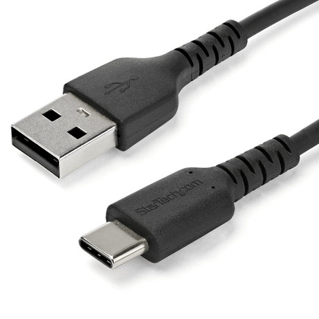 1M DURABLE USB 2.0 TO USB C CABLE BLACK ARAMID FIB ER - Imagen 1 de 7 1M DURABLE USB 2.0 TO USB C CABLE BLACK ARAMID FIB ER - Imagen 1 de 7