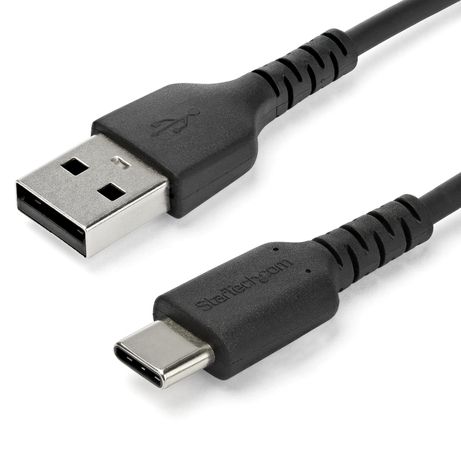 1M DURABLE USB 2.0 TO USB C CABLE BLACK ARAMID FIB ER - Imagen 2 de 7 1M DURABLE USB 2.0 TO USB C CABLE BLACK ARAMID FIB ER - Imagen 2 de 7