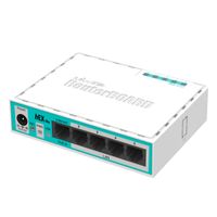 Miniatura 2 de SWITCH 5 PUERTOS 10/100 INAL. MIKROTIK RB750R2 ROUTE OS L4