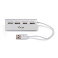 Miniatura 1 de QUICKMEDIA HUB USB 4P 2.0 QMH204P