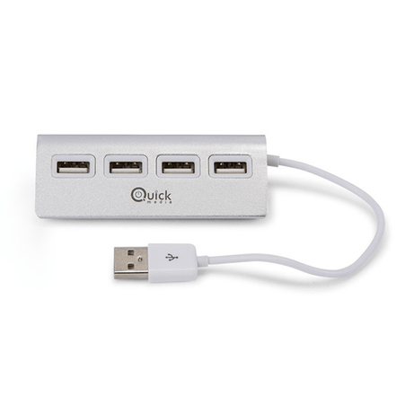 QUICKMEDIA HUB USB 4P 2.0 QMH204P - Imagen 1 de 3 QUICKMEDIA HUB USB 4P 2.0 QMH204P - Imagen 1 de 3