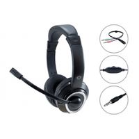 Miniatura 3 de HEADSET CONCEPTRONIC POLONA CONEXION  JACK 3.5MM  MICROFONO FLEXIBLE CONTROL DE VOLUMEN INCLUYE ADAPTADOR 1 A 2 JACKS 3.5MM