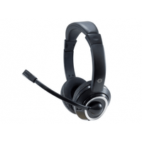 Miniatura 1 de HEADSET CONCEPTRONIC POLONA CONEXION  JACK 3.5MM  MICROFONO FLEXIBLE CONTROL DE VOLUME COLOR NEGRO