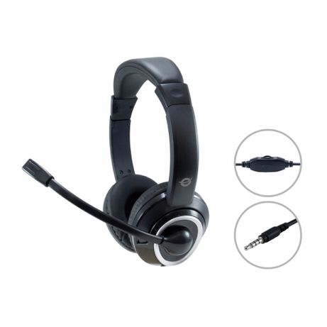 HEADSET CONCEPTRONIC POLONA CONEXION JACK 3.5MM MICROFONO FLEXIBLE CONTROL DE VOLUME COLOR NEGRO - Imagen 3 de 4 HEADSET CONCEPTRONIC POLONA CONEXION JACK 3.5MM MICROFONO FLEXIBLE CONTROL DE VOLUME COLOR NEGRO - Imagen 3 de 4