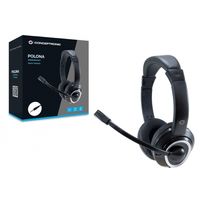 Miniatura 4 de HEADSET CONCEPTRONIC POLONA CONEXION  JACK 3.5MM  MICROFONO FLEXIBLE CONTROL DE VOLUME COLOR NEGRO