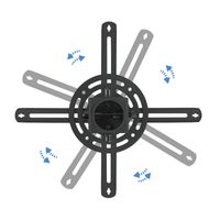 Miniatura 7 de TooQ Soporte de Techo inclinable/girat proyec. ngr