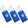 USB 3.1 HP 32GB X755W PACK DE 3 AZUL