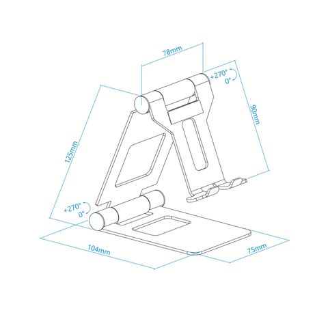 TOOQ Ph-Keops-Alba Soporte sobremesa smartp/tablet - Imagen 12 de 13 TOOQ Ph-Keops-Alba Soporte sobremesa smartp/tablet - Imagen 12 de 13