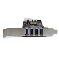 Miniatura 4 de TARJETA PCI EXPRESS 4 PUERTOS USB 3.0 FUENTE SATA MOLEX UA SP