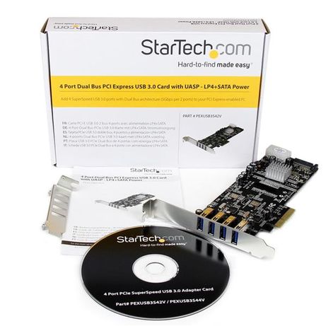 TARJETA PCI EXPRESS 4 PUERTOS USB 3.0 FUENTE SATA MOLEX UA SP - Imagen 6 de 6 TARJETA PCI EXPRESS 4 PUERTOS USB 3.0 FUENTE SATA MOLEX UA SP - Imagen 6 de 6