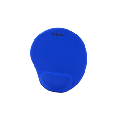 ALFOMBRILLA RATON NILOX NXMPE02 ERGONOMICA (25x22) AZUL