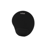 Miniatura 1 de ALFOMBRILLA RATON NILOX NXMPE01 ERGONOMICA (25x22) NEGRO