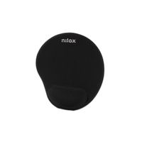 Miniatura 3 de ALFOMBRILLA RATON NILOX NXMPE01 ERGONOMICA (25x22) NEGRO