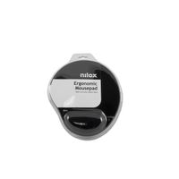 Miniatura 4 de ALFOMBRILLA RATON NILOX NXMPE01 ERGONOMICA (25x22) NEGRO