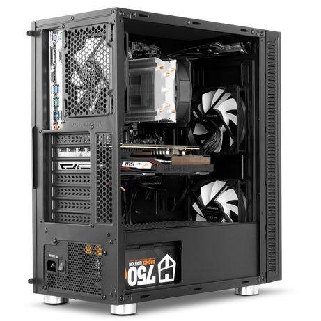 CAJA SEMITORRE/ATX NOX HUMMER VOID S/FUENTE USB3.0 NEGRA - miniatura 3